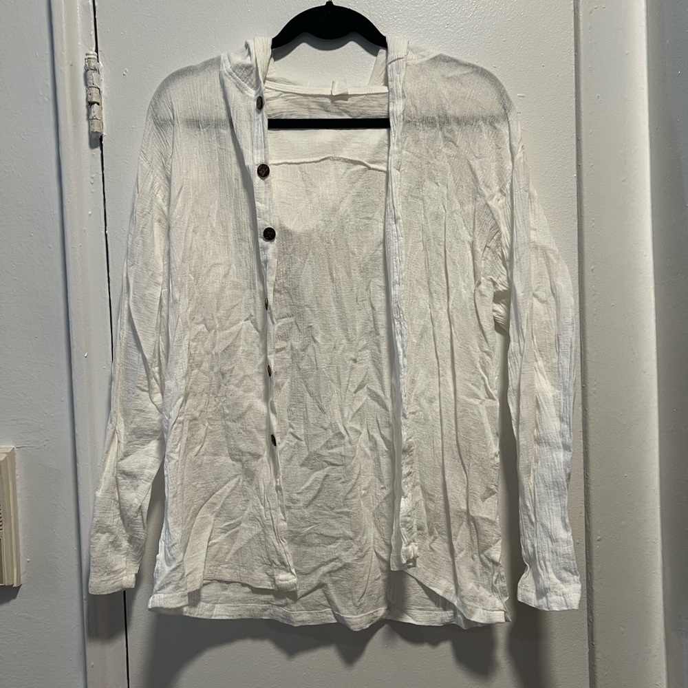 Lightweight White Button Down